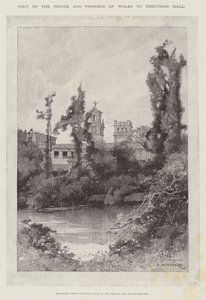 Besuch des Prinzen und der Prinzessin von Wales in Trentham Hall von Charles Auguste Loye