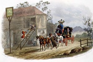 "Ein fauler Pferdepfleger für die Post", graviert von R.G. Reeve, veröffentlicht von Thomas McLean von Charles B. (after) Newhouse