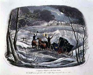 Ein Notsignal oder Der Weihnachtsbesucher, gestochen von R.G. Reeve, veröffentlicht von Thomas McLean