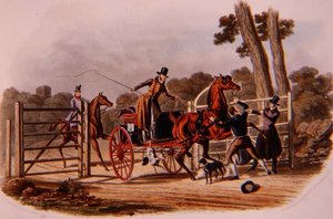 "Ein ungehorsamer Torwächter", graviert von R.G. Reeve (fl.1811-37) veröffentlicht von Thomas McLean von Charles B. (after) Newhouse