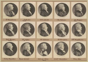 Saint-Mémin Sammlung von Porträts, Gruppe 12 von Charles B. J. Févret de Saint Mémin