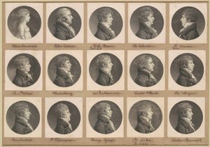 Saint-Mémin Sammlung von Porträts, Gruppe 30 von Charles B. J. Févret de Saint Mémin