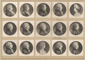 Saint-Mémin Sammlung von Porträts, Gruppe 53 von Charles B. J. Févret de Saint Mémin