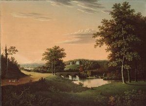 Point Breeze, das Anwesen von Joseph-Napoléon Bonaparte in Bordentown, New Jersey, 1817-20 von Charles B. Lawrence