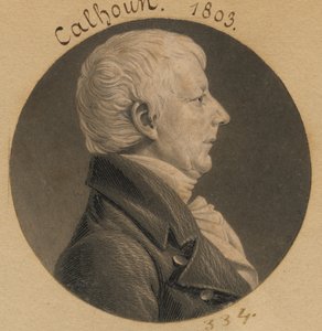 James Calhoun von Charles Balthazar Julien Févret de Saint-Mémin