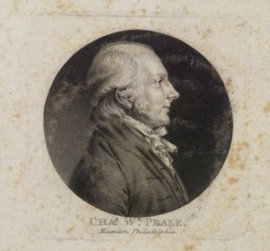 Porträt von Charles W. Peale von Charles Balthazar Julien Févret de Saint Mémin
