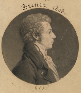 Möglicherweise Henry Brunet von Charles Balthazar Julien Févret de Saint-Mémin