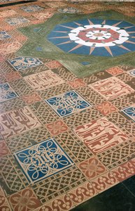 Detail des Lobbybodens im House of Lords von Charles Barry