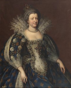 Porträt von Marie de Médici 1575-1642, 1655