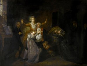 Abschied von Ludwig XVI. durch seine Familie im Temple, 20. Januar 1793