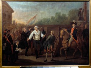 Ludwig XVI. auf dem Weg zum Schafott am 21. Januar 1793 von Charles Benazech