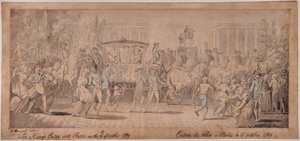 Der Einzug des Königs in Paris von Charles Benazech