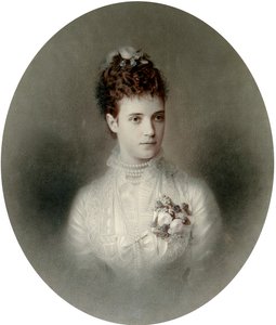 Porträt der Kaiserin Maria Fjodorowna von Russland, 1890er Jahre