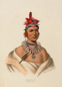CHONO CA PE. EIN OTTOE HÄUPTLING, aus Geschichte der Indianerstämme Nordamerikas