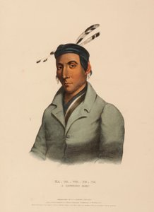 KA-TA-WA-BE-DA. Ein Chippeway-Häuptling, aus Geschichte der Indianerstämme Nordamerikas