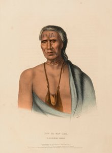 LAP-PA-WIN-SOE. Ein Delaware-Häuptling, aus Geschichte der Indianerstämme Nordamerikas