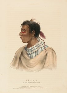 ME-TE-A, ein POTTAWATOMIE-HÄUPTLING, aus der Geschichte der Indianerstämme Nordamerikas