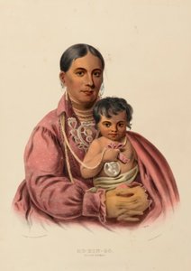 MO-HON-GO. OSAGE-FRAU, aus Geschichte der Indianerstämme Nordamerikas