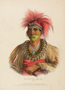 NO-WAY-KE-SUG-GA. OTOE., aus Geschichte der Indianerstämme Nordamerikas