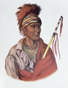 Notchimine oder Kein Herz, ein Iowa-Häuptling, 1837, Illustration aus 