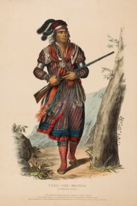 TUKO-SEE-MATHLA. Ein Seminolen-Häuptling, aus Geschichte der Indianerstämme Nordamerikas