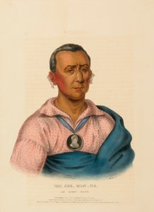 WAT-CHE-MON-NE, EIN IOWAY-HÄUPTLING, aus Geschichte der Indianerstämme Nordamerikas