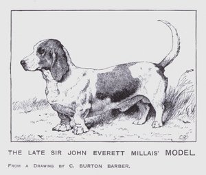 Das späte Modell von Sir John Everett Millais von Charles Burton (after) Barber
