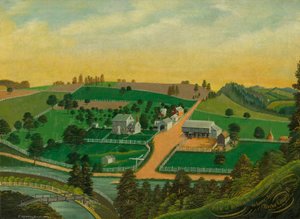 Ansicht von Benjamin Rebers Farm