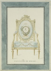Thronentwurf für den Katharinenpalast in Zarskoje Selo, 1780er Jahre von Charles Cameron