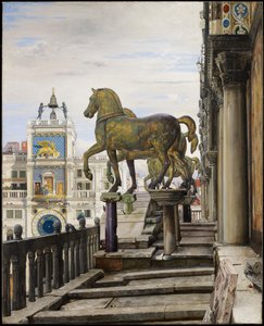 Die Bronzenen Pferde von San Marco, Venedig, 1876