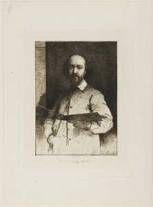 Porträt von Daubigny von Charles Chaplin