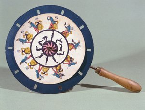 Das Phenakistiskop mit einem tanzenden Paar, 1835