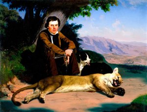 Peter Quivey und der Berglöwe von Charles Christian Nahl