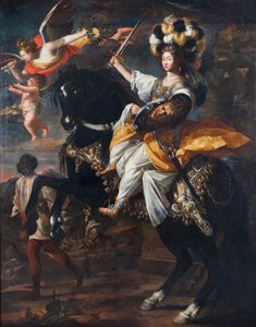 Christine Marie von Frankreich 1606-1663, Herzogin von Savoyen, als Minerva, ca. 1663 von Charles Claude Dauphin