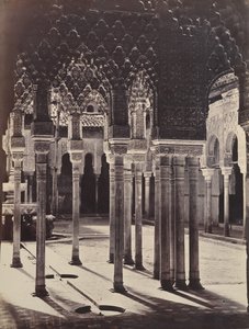 [Der Löwenhof in der Alhambra, gesehen vom Portikotempel aus], 1862