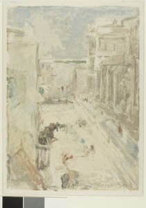 Straße in Sevilla von Charles Edward Conder