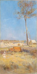 Unter einer südlichen Sonne (Holzspalterlager) von Charles Edward Conder