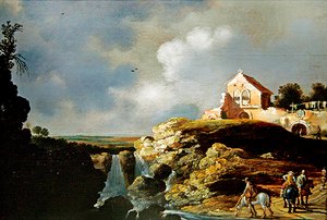 Reiter in einer Landschaft von Charles Cornelisz de Hooch