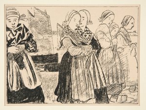 Filles Bretonnes, oder Bretonnes sur le quai, in Nr. 36 von La Revue Blanche, Oktober 1894