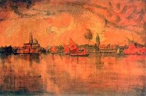 Blick auf Venedig vom Meer, ca. 1896