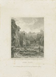 Dovedale - [Charles] Cottons Fischerhaus (Gravur) von Charles Cotton