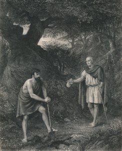 Timon und Flavius Timon von Athen, um 1870