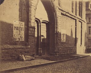[Tür des Predikheevenkerk, Gent, Belgien], ca. 1858