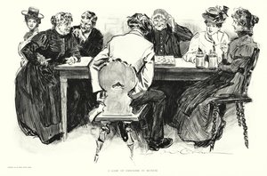 Ein Spiel Dame in München von Charles Dana Gibson