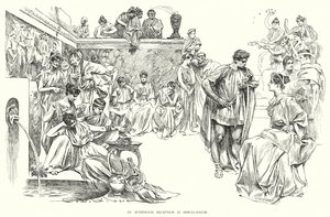 Ein Nachmittagsempfang in Herculaneum von Charles Dana Gibson