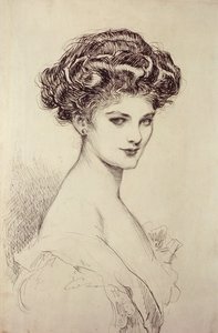 Studie eines Kopfes von Charles Dana Gibson