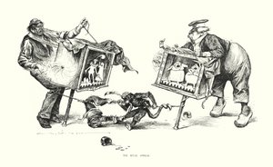 Die rivalisierenden Opern (Lithographie) von Charles Dana Gibson