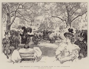 Die Saison in London, am Nachmittag im Hyde Park