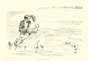 Die Wende der Flut von Charles Dana Gibson