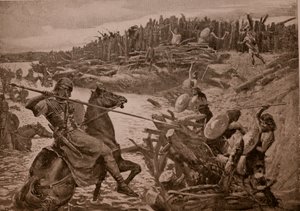 Caesar überquert die Themse, Illustration aus 